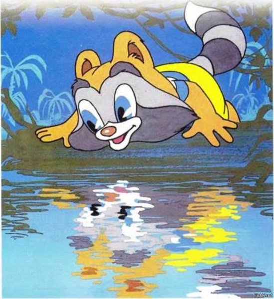 Перснажи мультика Кроха енот