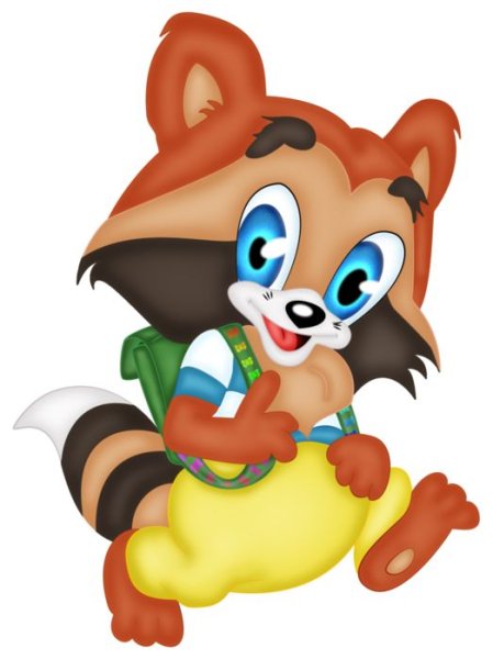 Герои мультф крошка енот