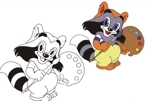 Крошка енот мультфильм 1994