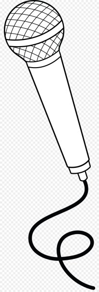 Микрофон нарисованный