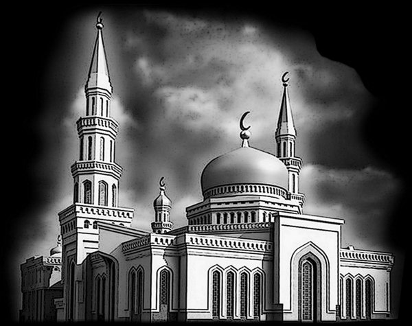 Мечеть Хазрет Султан на памятник гравировка