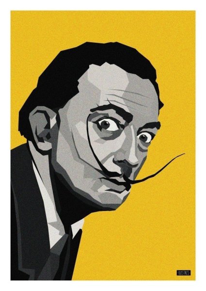 Автопортрет Сальвадора дали Уорхол