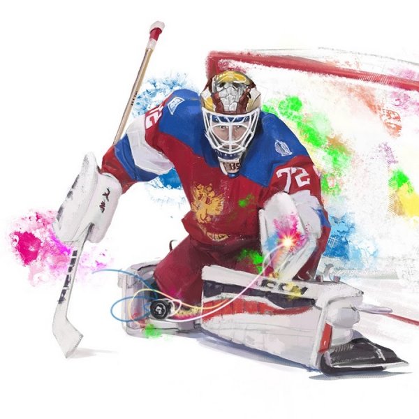 Вратарь хоккей арт