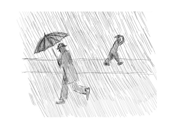 Дождь рисунок