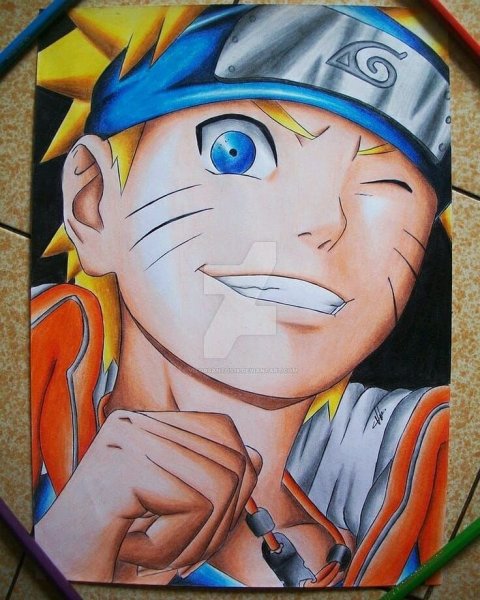 Рисунок Джирайя из Наруто