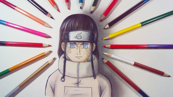 Наруто рисунки карандашом цветные
