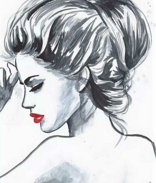 Девушка рисунок