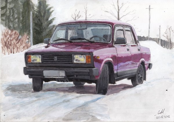 ВАЗ 2105 карандашом