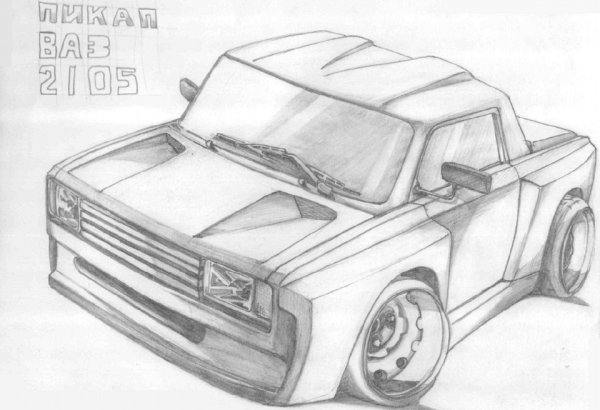 ВАЗ 2105 3d risunki