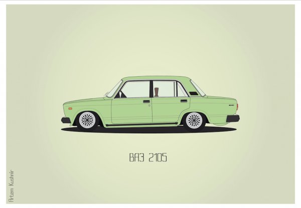 ВАЗ 2105 В профиль