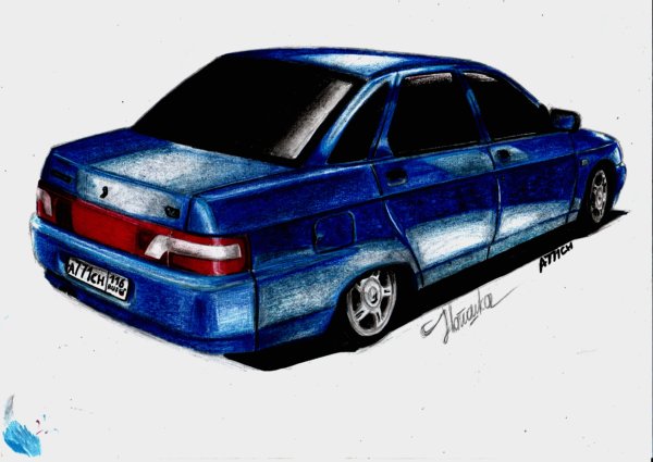 ВАЗ 2110 карандашом