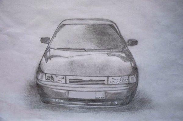 ВАЗ 2110 рисунок перед