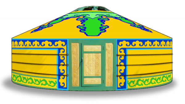 Юрта рисунок для детей