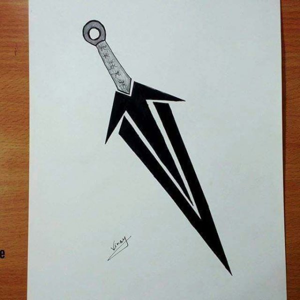 Раскраска куна из Наруто