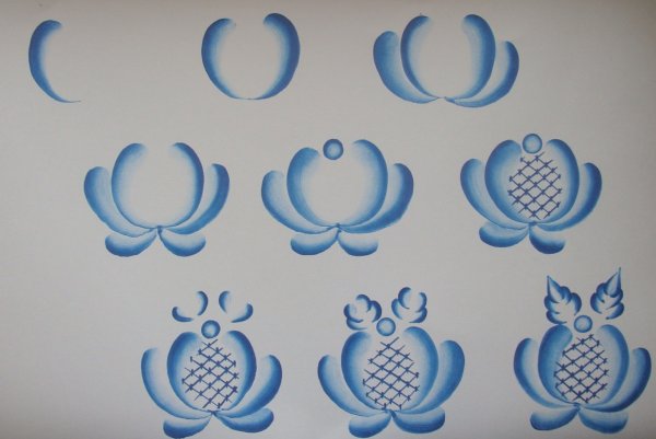 Агашка Гжельская роза