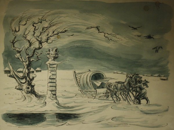 Иллюстрации к повести Пушкина метель