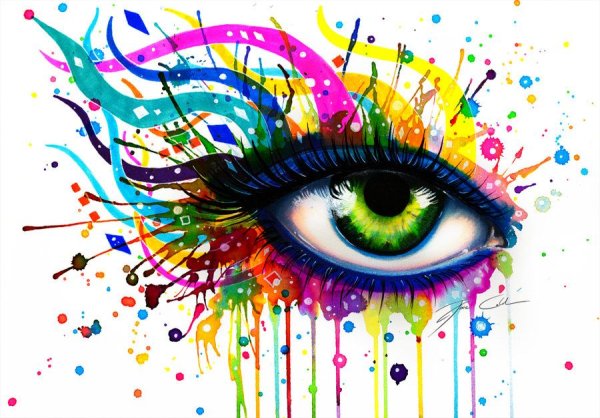 Яркий цветной рисунок