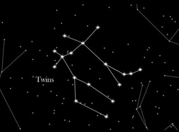 Созвездия на белом фоне