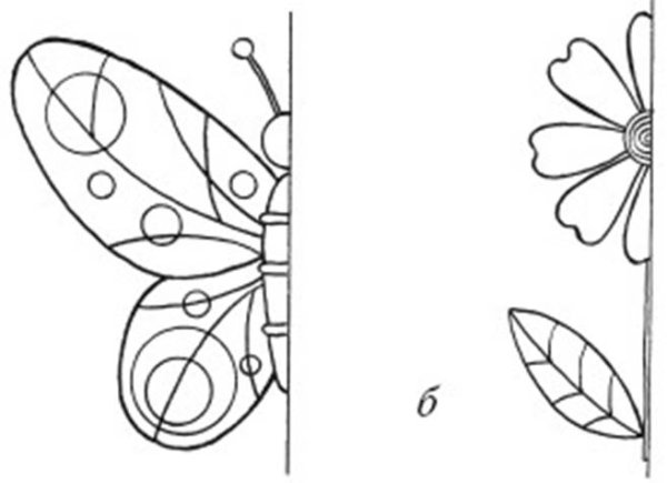 Симметричное рисование насекомых