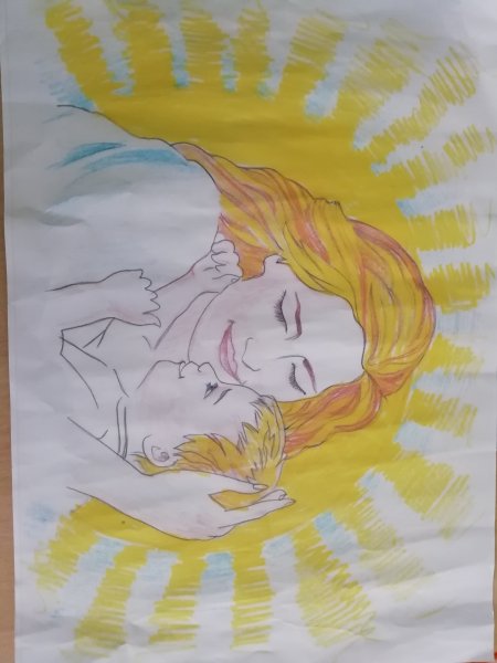 Рисунок на тему мамины руки