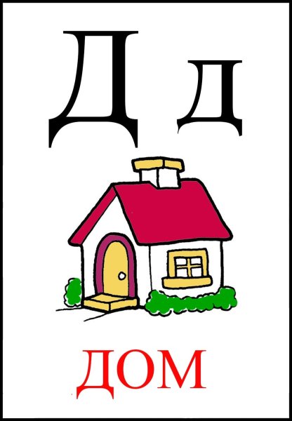 Изображение буквы д