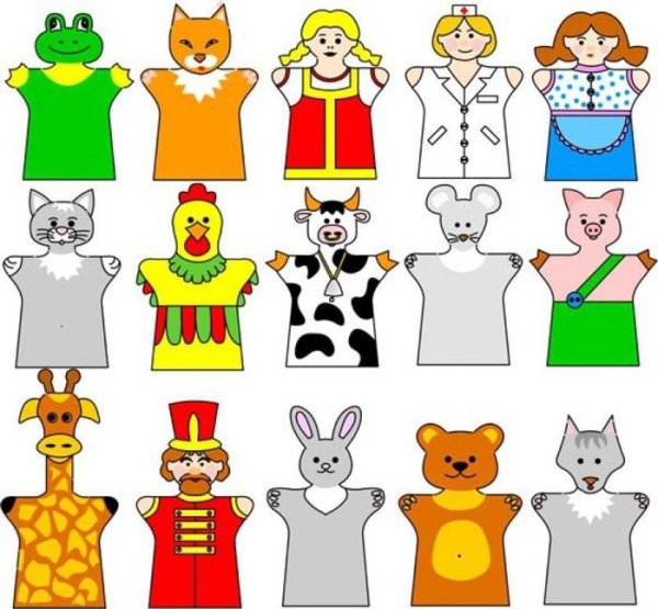 Пальчиковые куклы бибабо