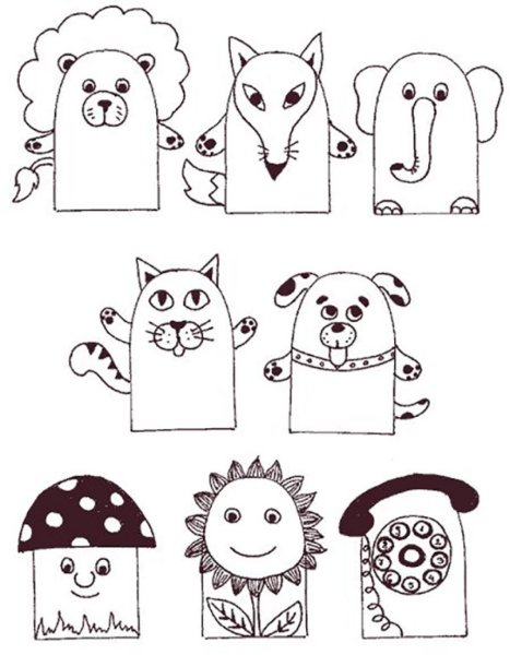 Пальчиковый кукольный театр красная шапочка