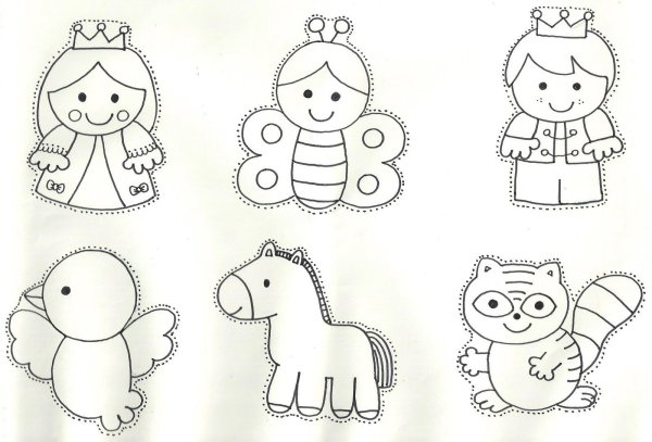 Пальчиковые куклы шаблоны для печати