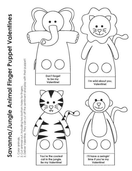 Бумажные пальчиковые куклы