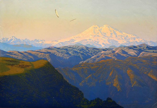 Горный пейзаж Эльбрус