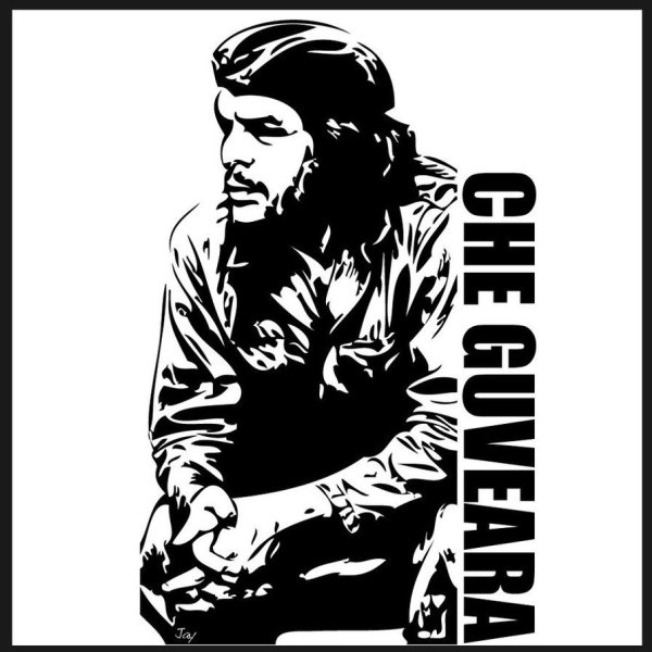 Че Гевара чёрно белый