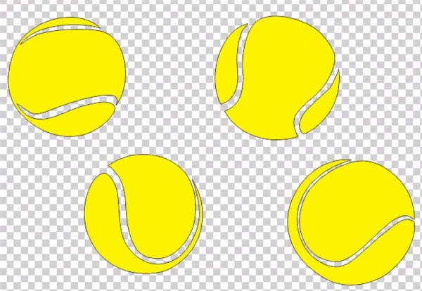 Желтый теннисный мячик