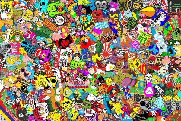 Много разных рисунков