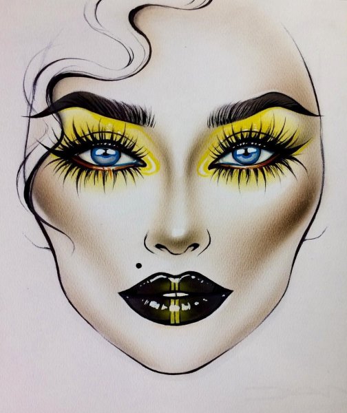 Макияж гуашью