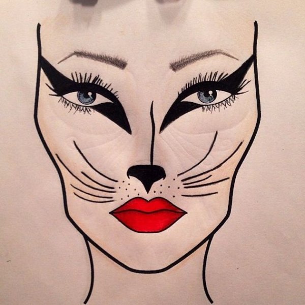 Эскиз театрального грима