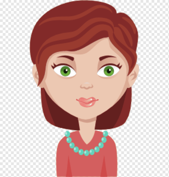 Мультяшное лицо женщины
