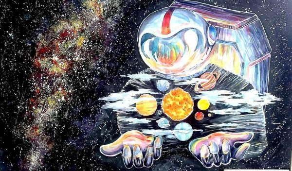 Чарльза Айвза космический пейзаж рисунок