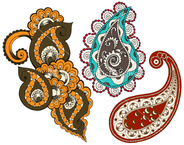 Индия орнамент пейсли