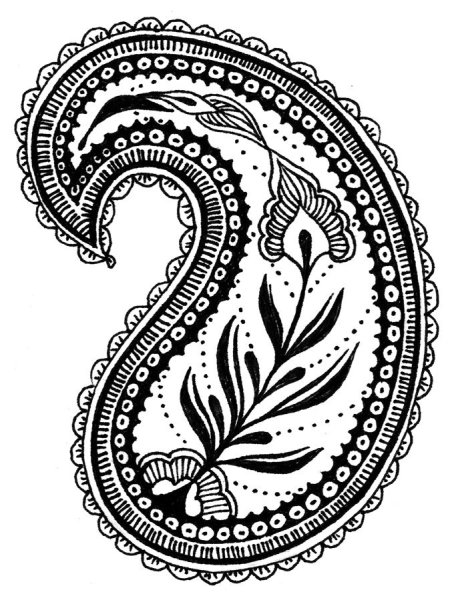 Индийский огурец пейсли