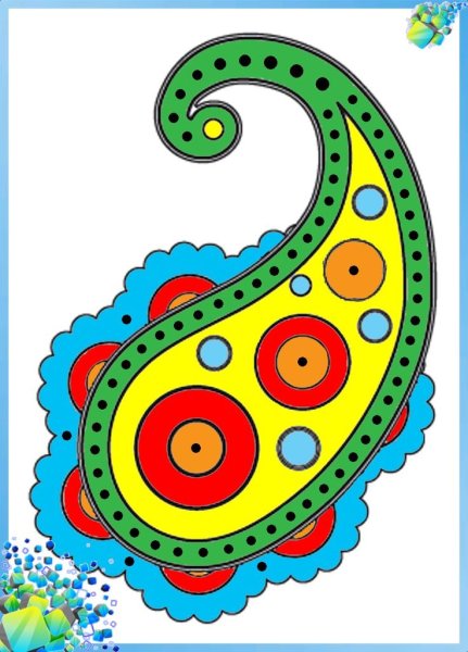 Индийский орнамент Восточный огурец