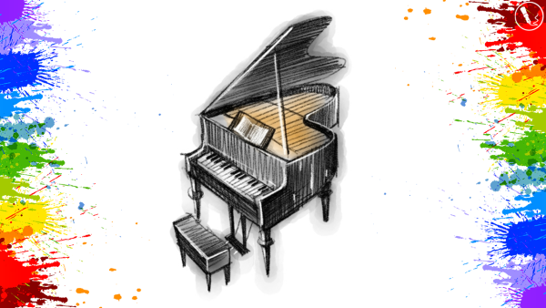 Фортепиано рисунок