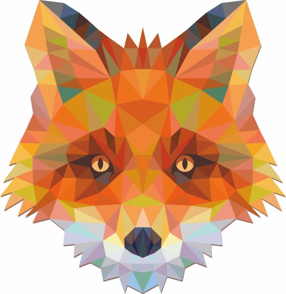 Геометрик арт Энимал лиса