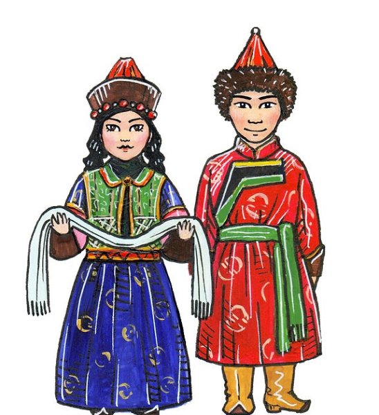 Национальные костюмы народов России буряты