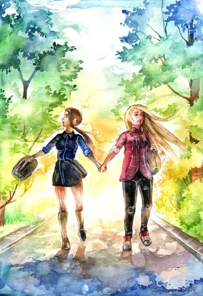 Прогулка рисунок