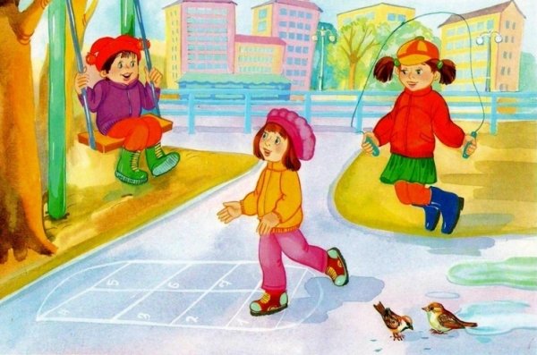 Весенние игры для детей на улице