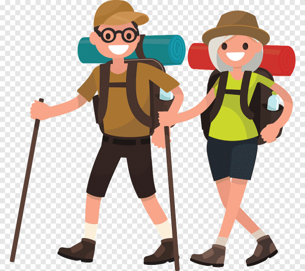 Туристы мультяшные