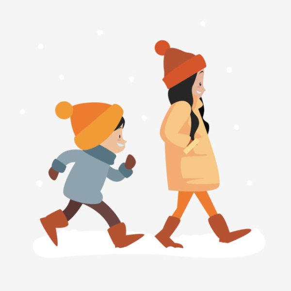 Прогулка иллюстрация