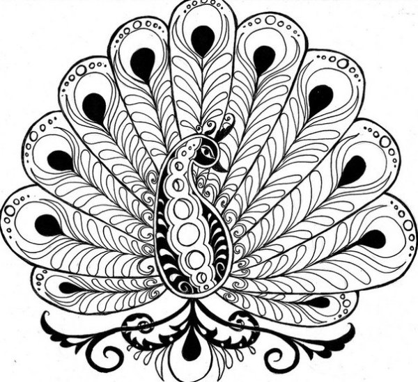 Мандала Павлин