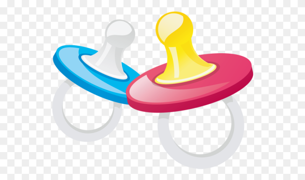 Соска-пустышка на прозрачном фоне