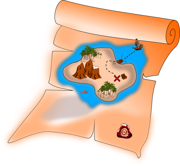 Карта пиратов для детей